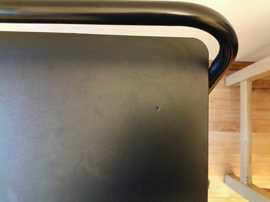 Jysk малка сгъваема маса бюро чин преносима черна тръбна I Дания Ikea