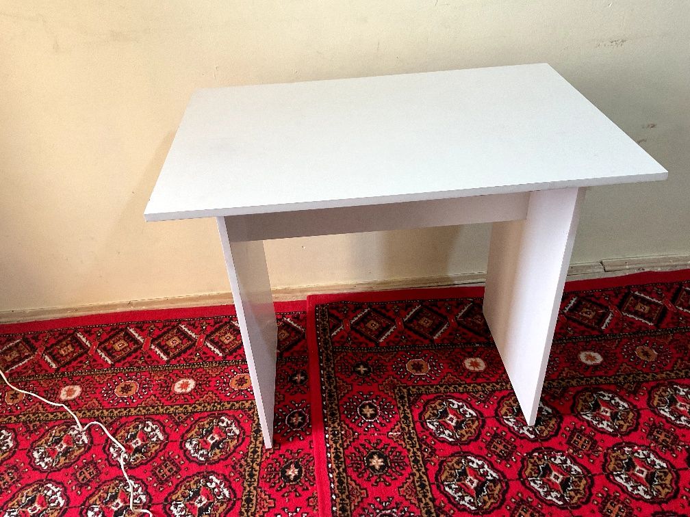 Table, стол , Oq rang, ofis yoki ko'p maqsadli o'quv stoli