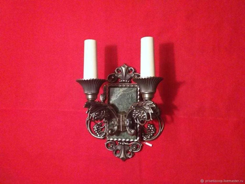 Бра-светильник (две свечи), каслинское литье
