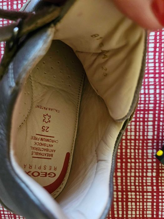 Noi: Pantofi Geox 25 piele moale integral, încălțăminte