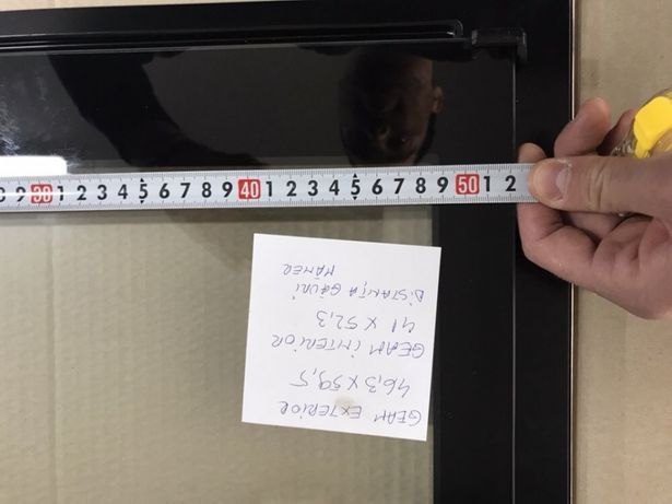 Usa aragaz arctic beko Geam interior 41x52 exterior 46,3x59,5