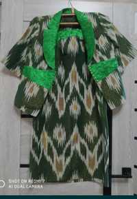 Узбекское национальное платье-костюм адрас