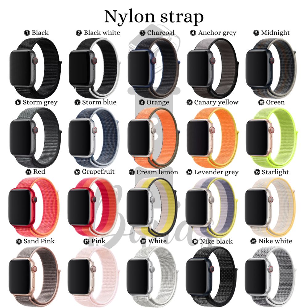 Текстилни каишки с велкро Nylon Recycled за Apple Watch