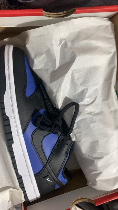 Nike dunk low blue and black(no jordan,puma,adidas,converse,vans)