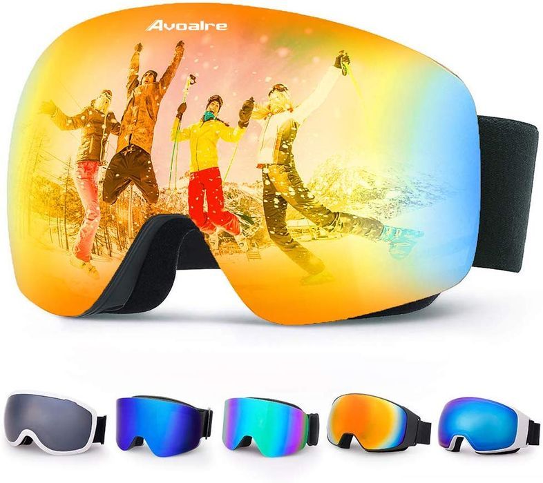 Avoalre Orange Ochelari de Ski Frameless Marime XL ,Lentila S3