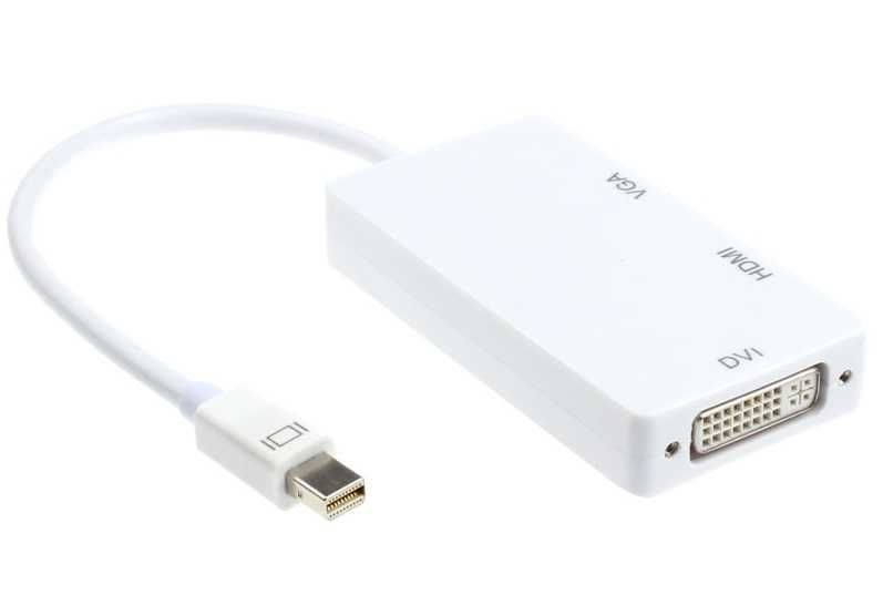 Переходник: mini displayport DP HDMI VGA адаптер питания Macbook LAN