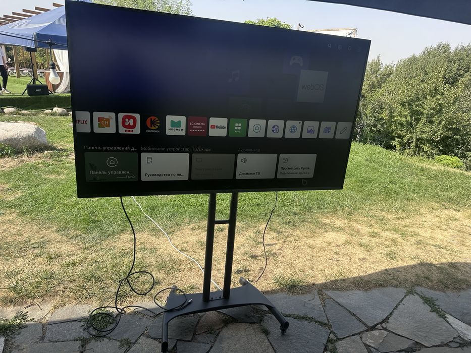 Аренда, прокат телевизоров LG, мобильные стоки под ТВ