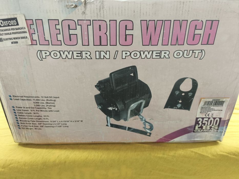 Winch/ troliu electric și manual 3500lb AT3500
