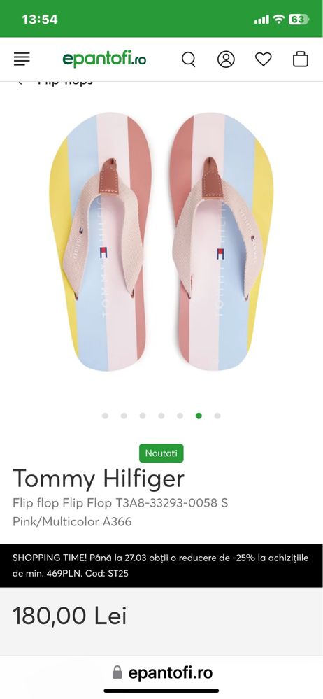 TOMMY HILFIGER , flip-flop , dama , vara 2024