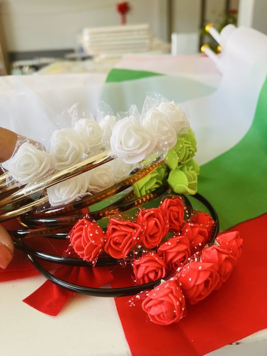 Българското знаме трикольор пола панталон диадема кърпи