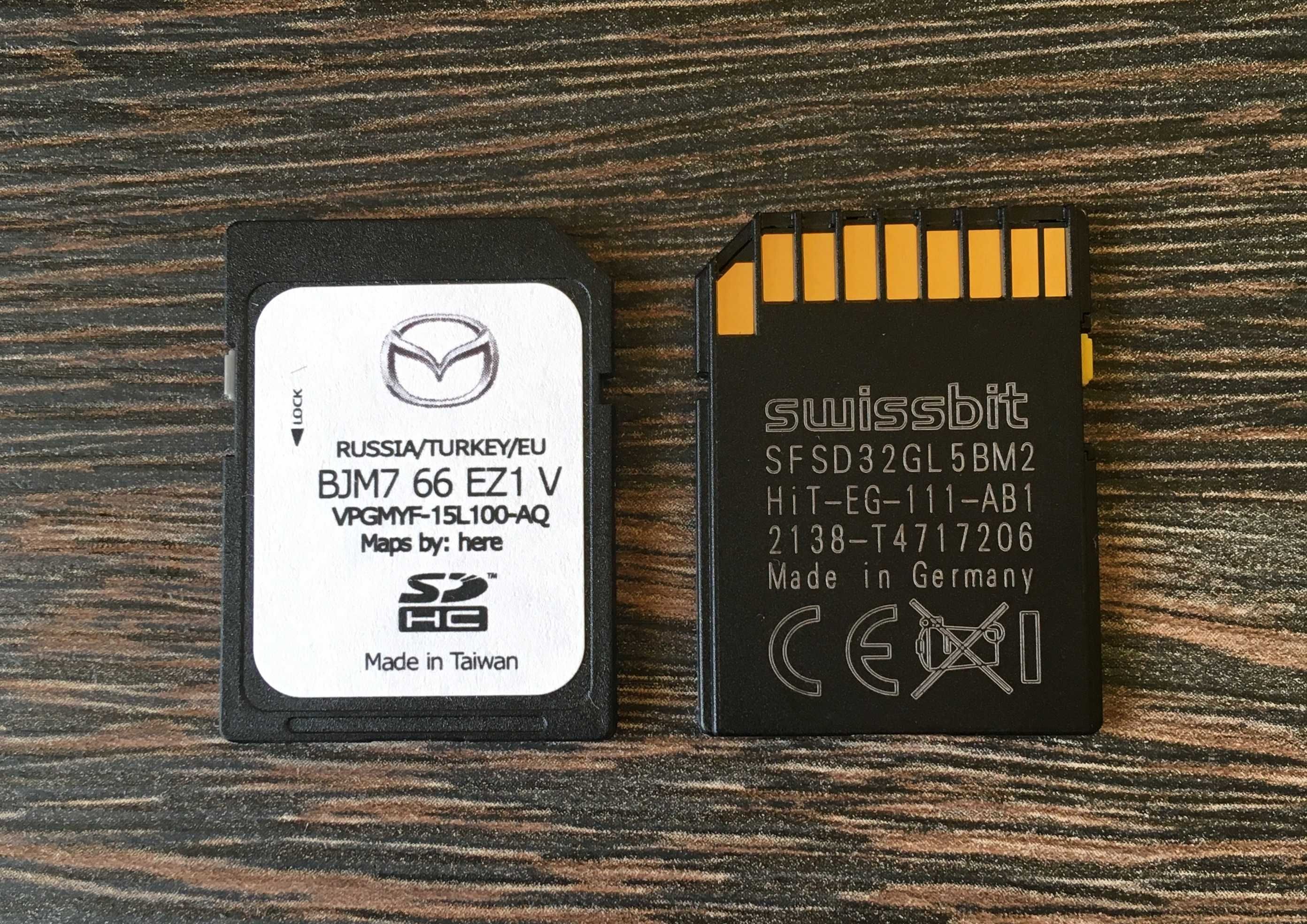 Mzd НОВО 2025 Оригинална Сд Карта Mazda Connect 1 Навигационна Sd Card