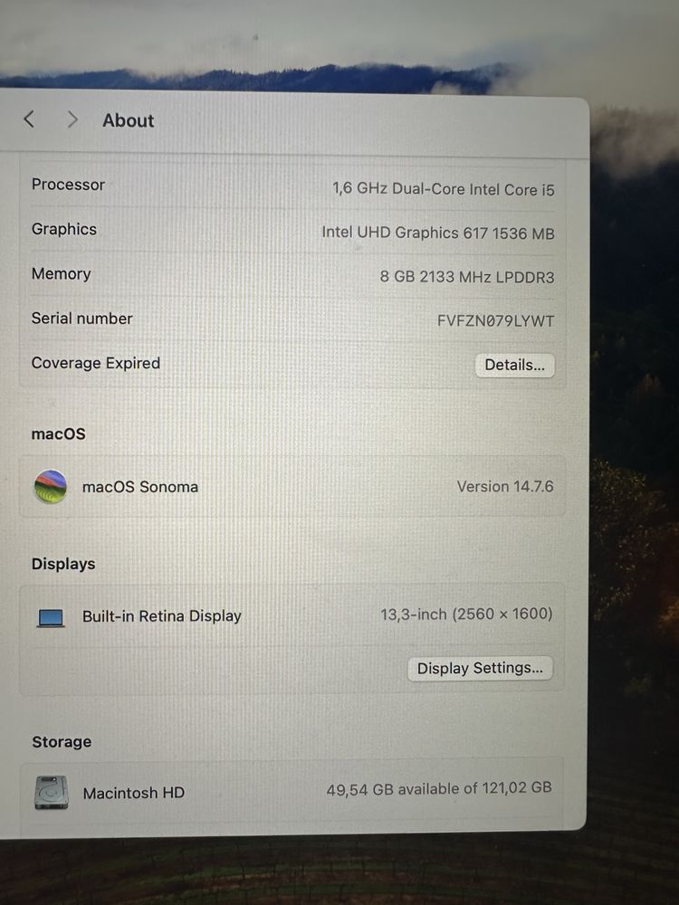 Apple MacBook Air 13 Space Gray Late 2018 A1932