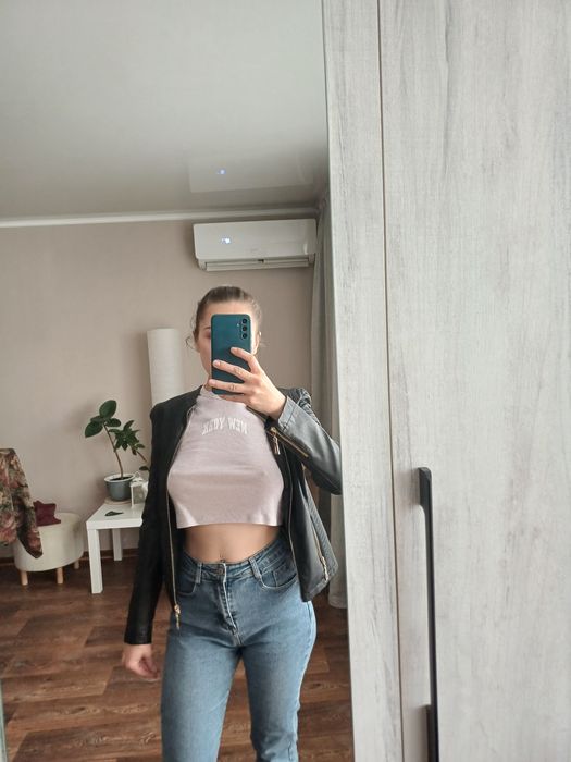 Кожаная куртка 44 размер