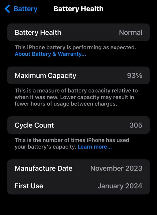 Iphone 15 Pro Max 13 месеца гаранция