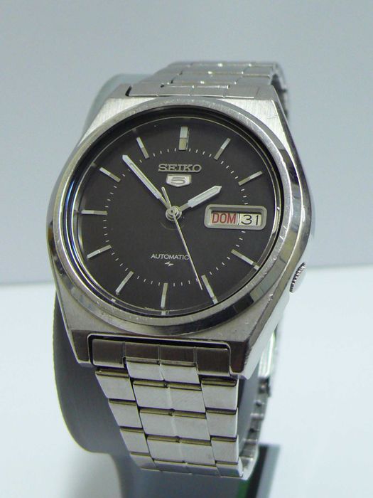 Автоматичен SEIKO 5 Мъжки ръчен часовник, работещ с Ден/Дата