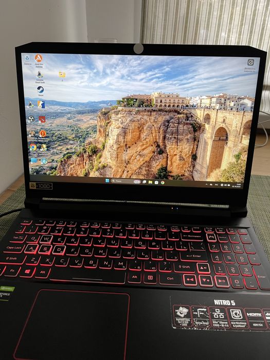 Игровой ноутбук Acer Nitro AN515-55 + сумка, мышь и коврик в комплекте