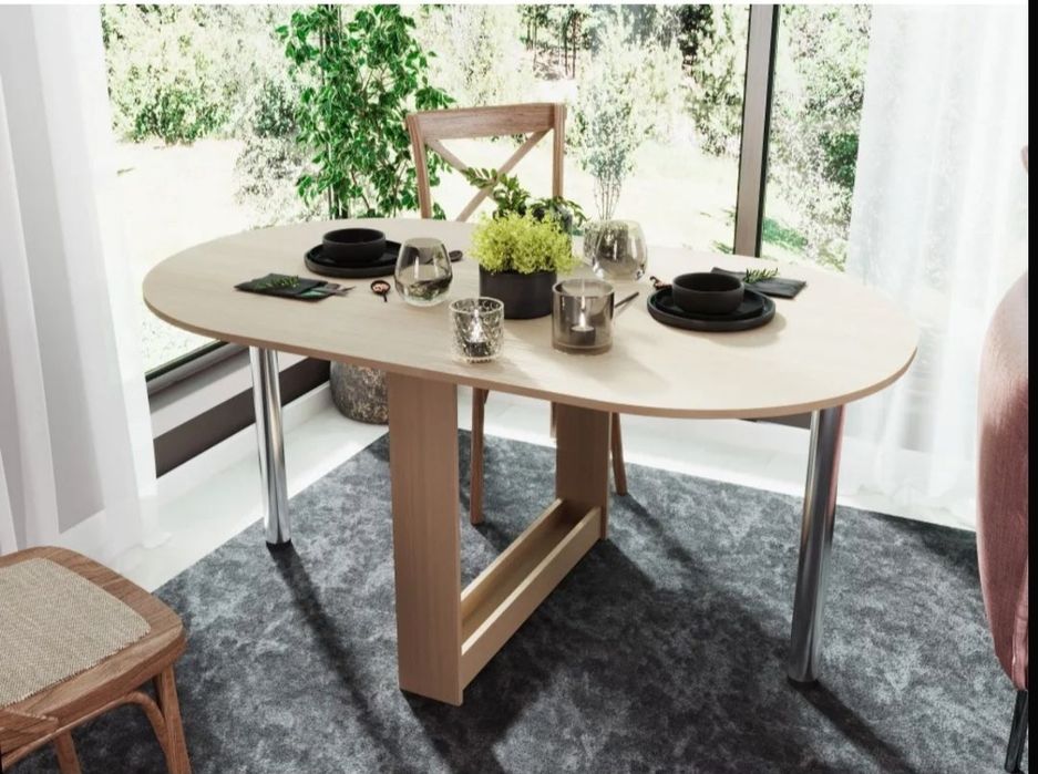 Компактный овал стол - трансформер – идеальный выбор