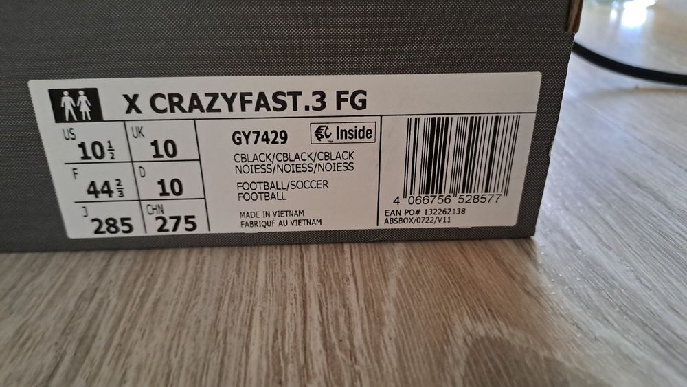 Бутонки 44,5 adidas crazy fast 3