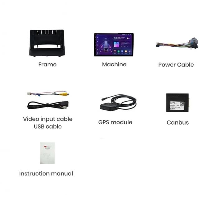 Navigatie Android Ford Fiesta 2009-2017  / Carplay Waze + Camera