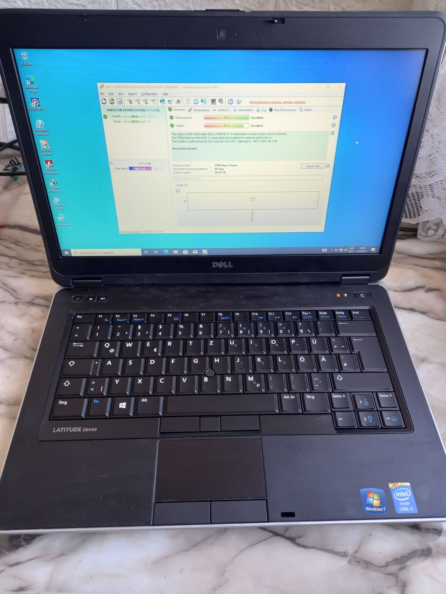 Лаптоп Dell latitude E6440 Intel® Core™ i5-4310M 14.0 8gb SSD