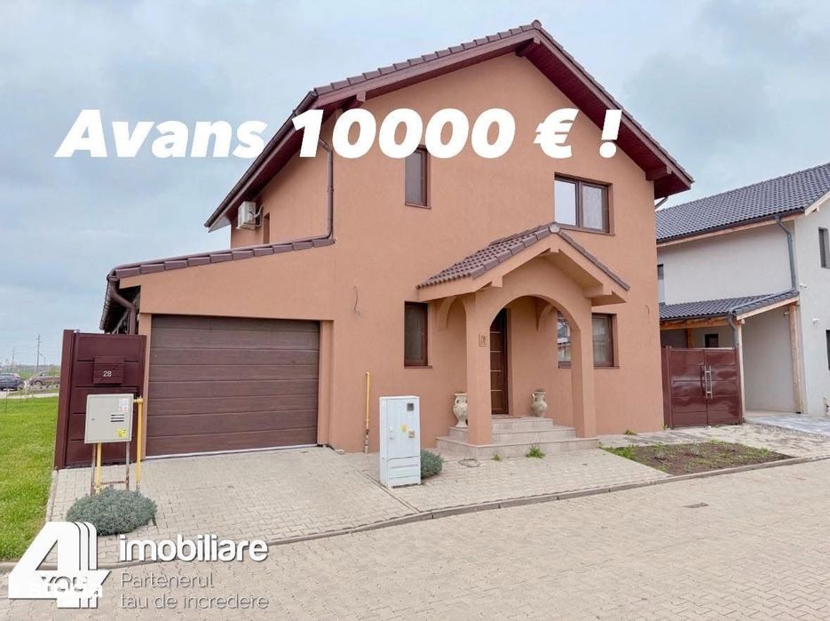 Casă nouă, AVANS DOAR 10000 EURO !!! Cartier Athena, comision 0%