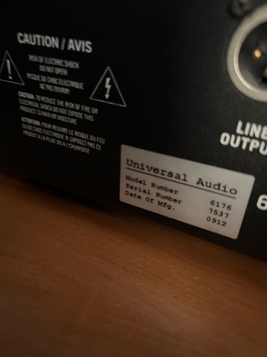 Universal audio 6176 Channel Strip