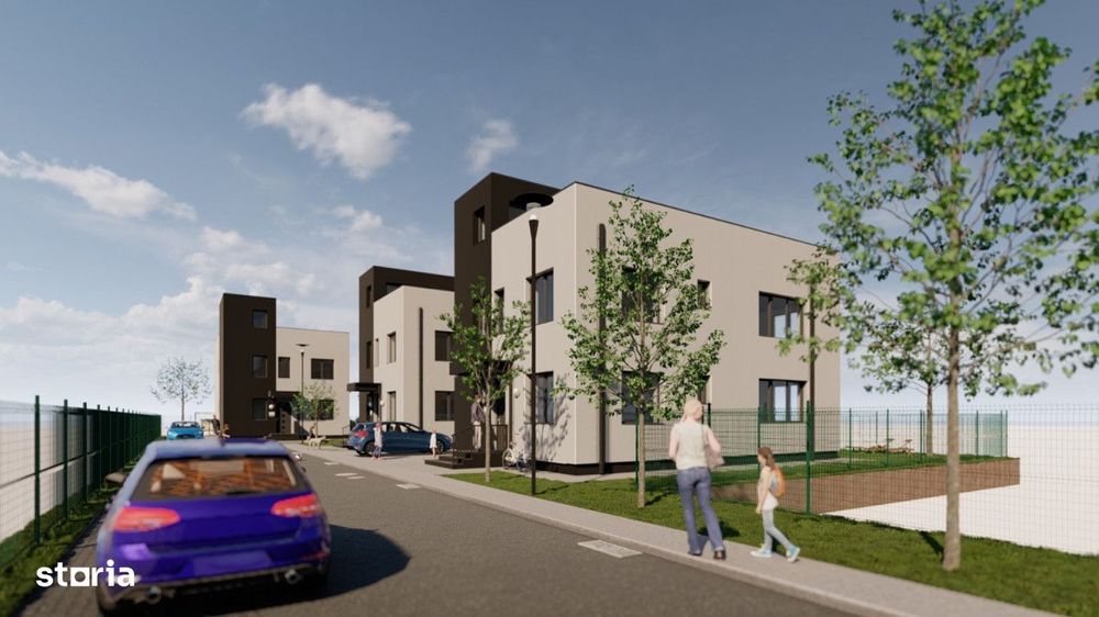 Ansamblu modern de case, 132mp utili, 300mp teren, zona Il Milanese