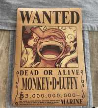 Постери One piece - Wanted Luffy etc.