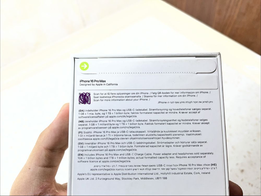 Iphone 16 pro max 512gb natural titanium