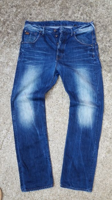 G Star Jeans Grayson Straight Fit Medium Aged
