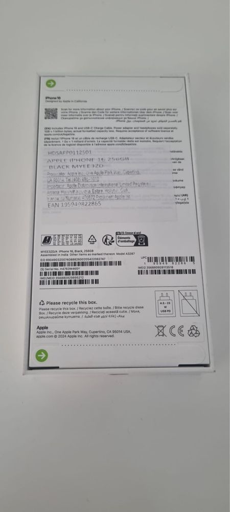 iPhone 16 black 256gb
