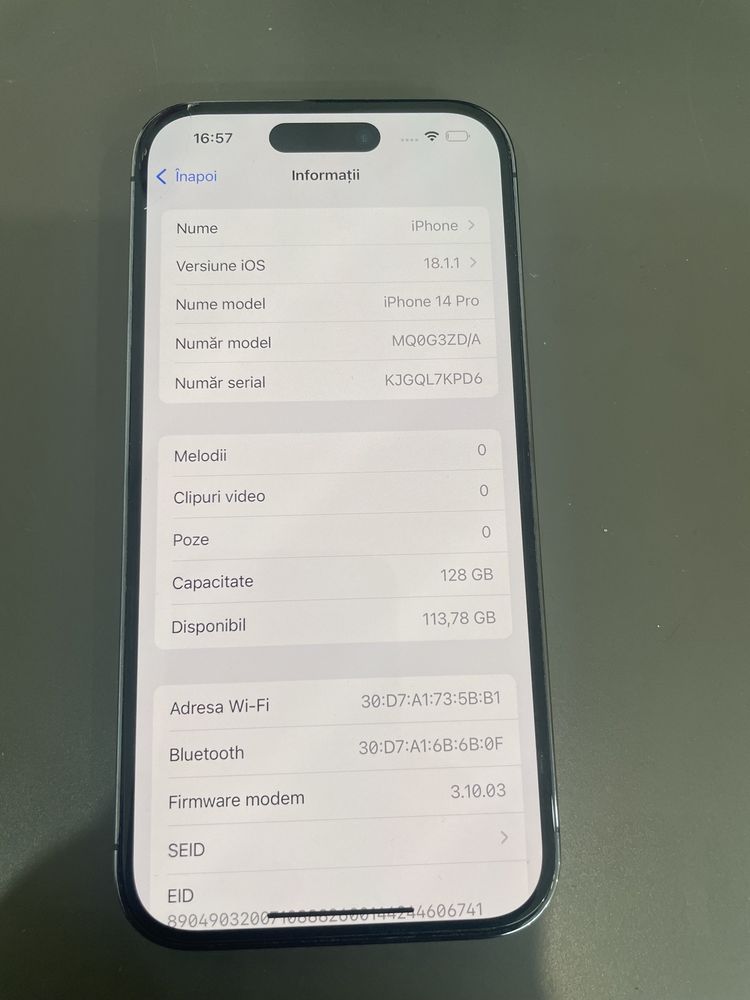 IPhone 14 Pro 128 Gb 86% Baterie Garantie #40459
