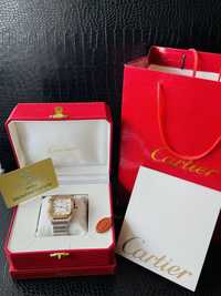 Cartier Santos FullSet Ceas+Cutie Automatic | Garantie