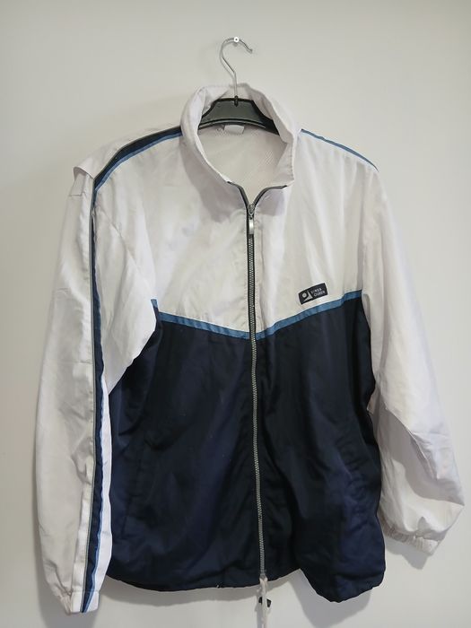 Bluza trening unisex culoare albastru, mărime XL sau 48-50, cu gluga