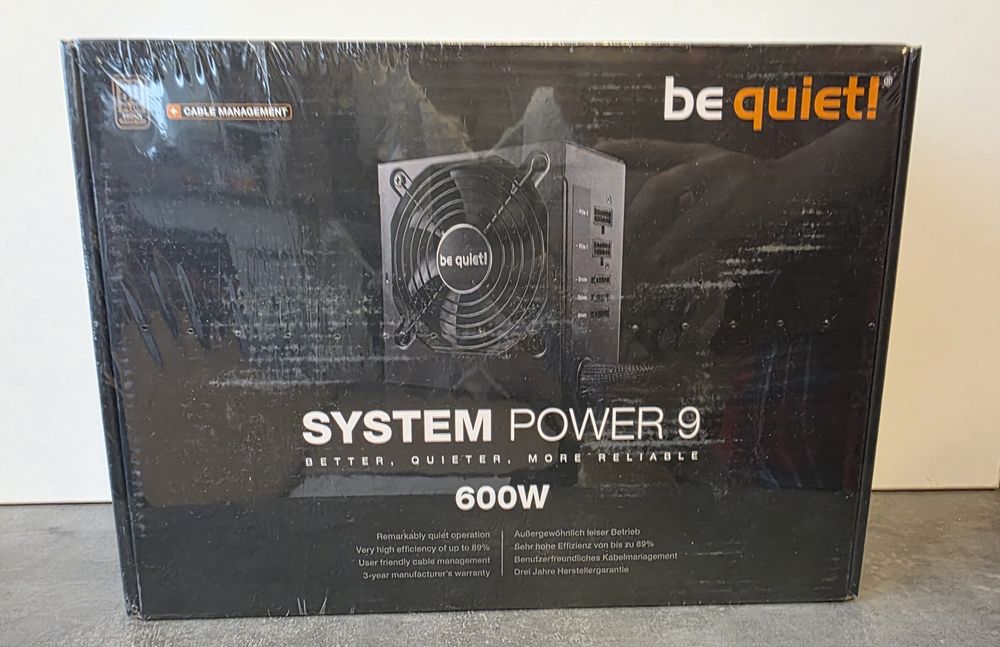 Захранване bequiet system power 9 - 600w чисто Ново!