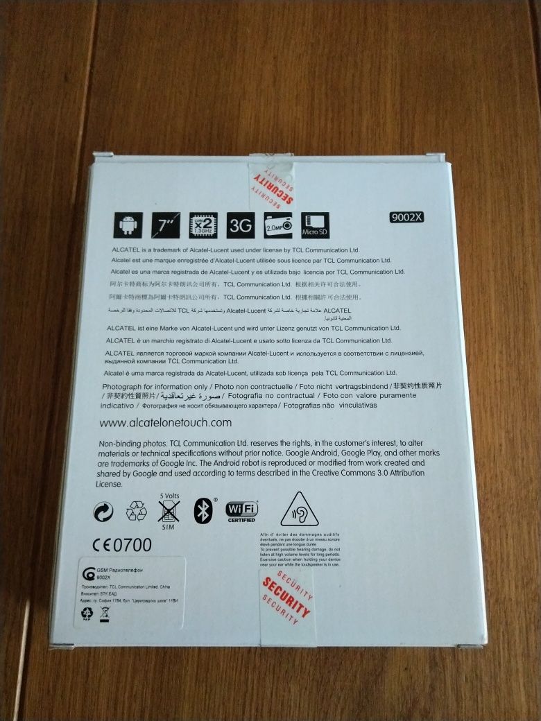 Продавам Таблет Alcatel onetouch pixi 3 (7), модел 9002 Х