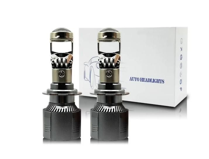 Лед крушки с лупа А80 за фарове Н4 Canbus 12-24V 220W 30000LM 5700К