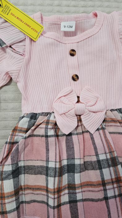 Rochie fetițe 9-12 luni nouă cu body