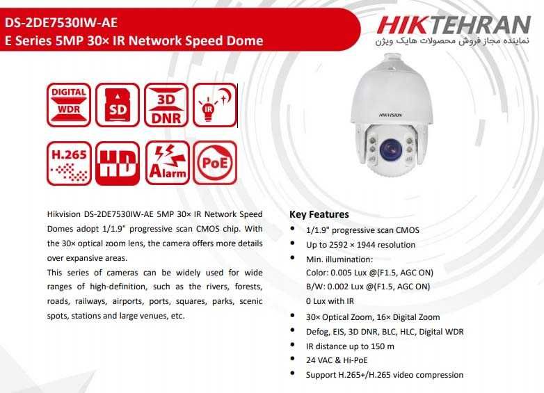 Hikvision Speed Dome 5MP 30x zoom