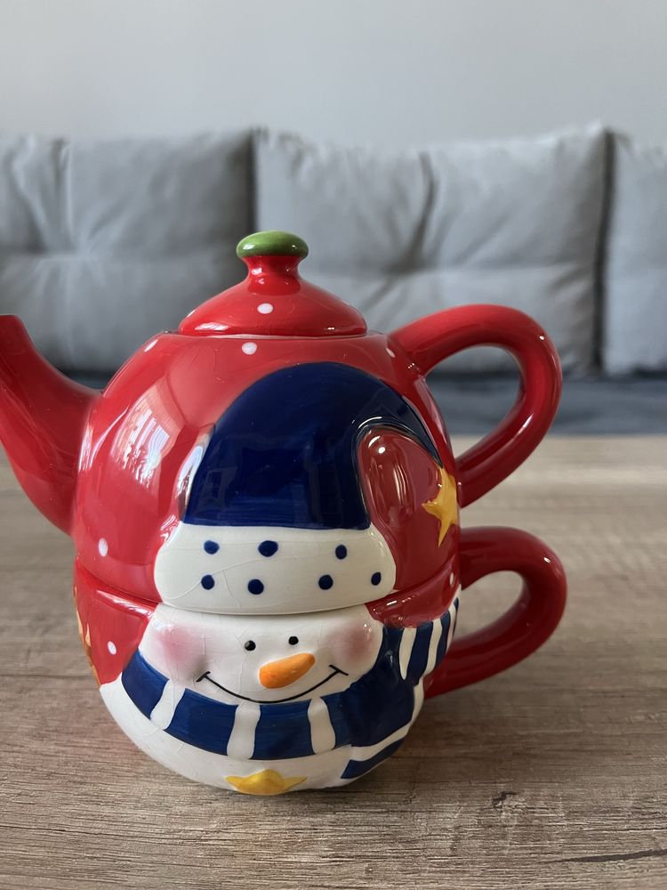 Продам керамическую пару! Чайник и чашечка!