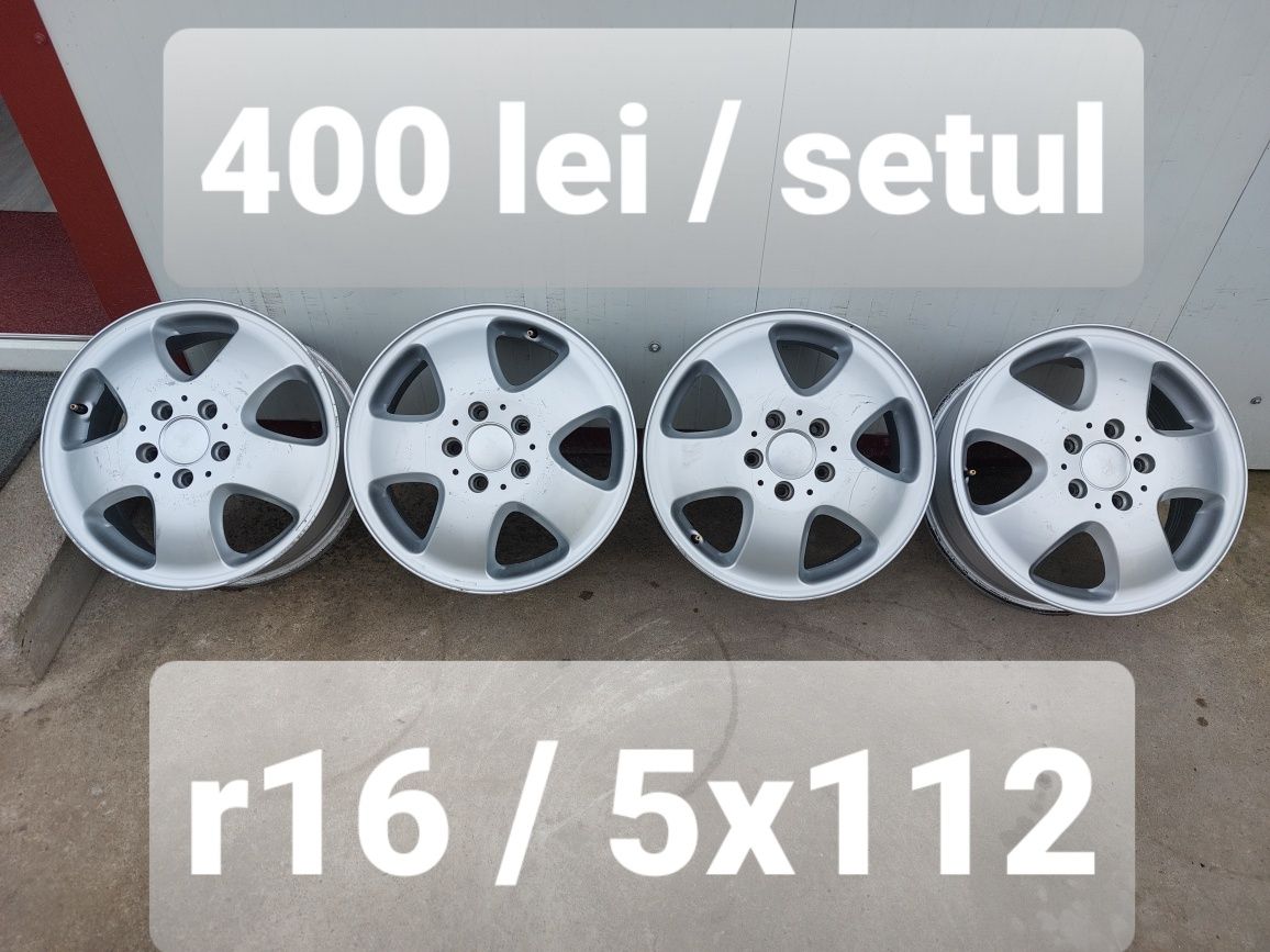 Jante aluminiu r16 / originale Mercedes Audi Vw Skoda Seat / 5x112