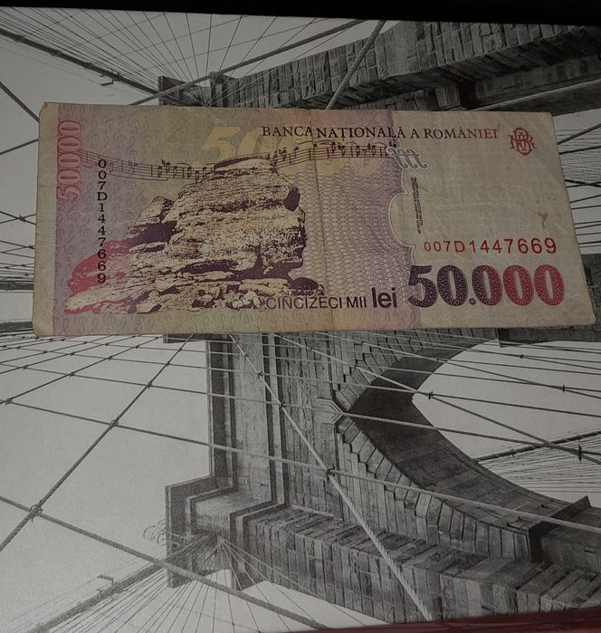 Vând bancnotă de 50.000 mii lei!