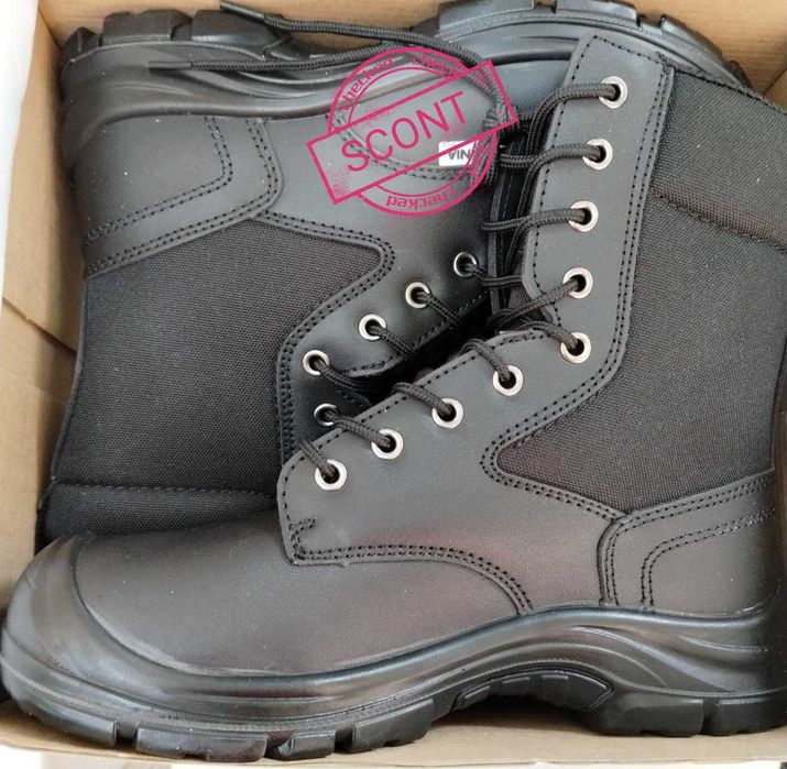 Bocanci militari din piele de bovina pt firme paza și protecție