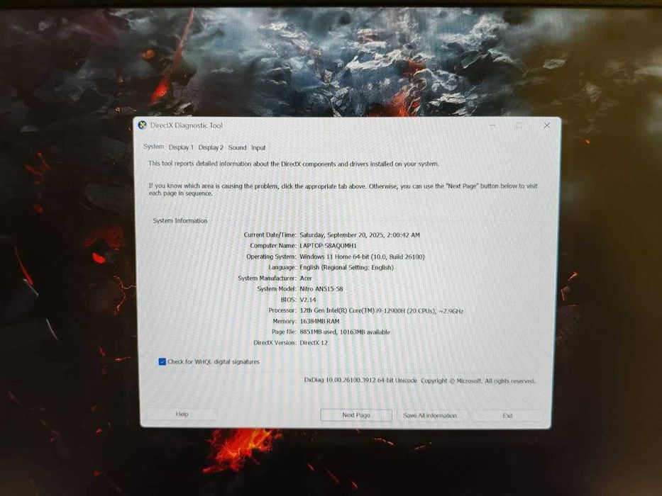 ACER NITRO AN515-5 /Fin X Amanet&Exchange cod 99917
