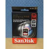 Card memorie SDXC U3 Sandisk EXTREME PRO 128GB 170mb/s noi Sigilate