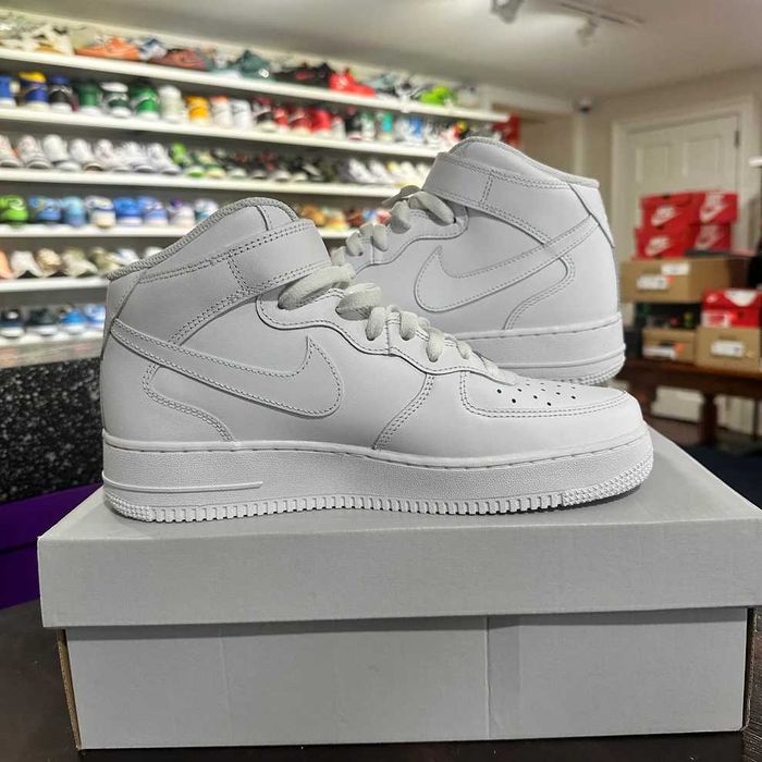 #STOC NOU# Nike Air Force 1 Mid Triple White - LIVRARE VERIFICARE -