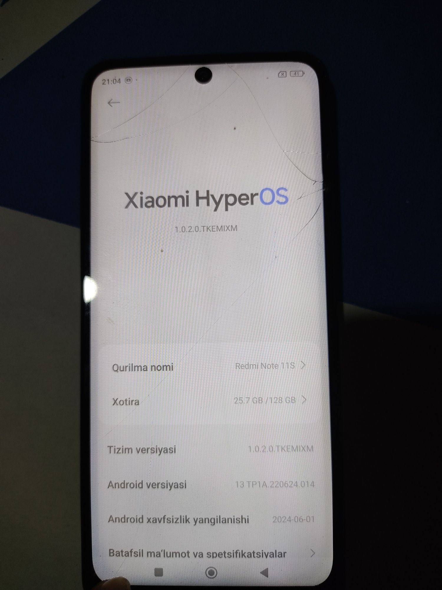 Redmi note11s 8ga 128gb