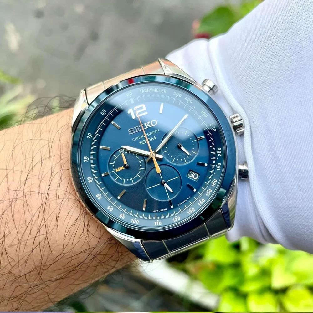 Seiko Essentials Cheonograph Blue SSB091