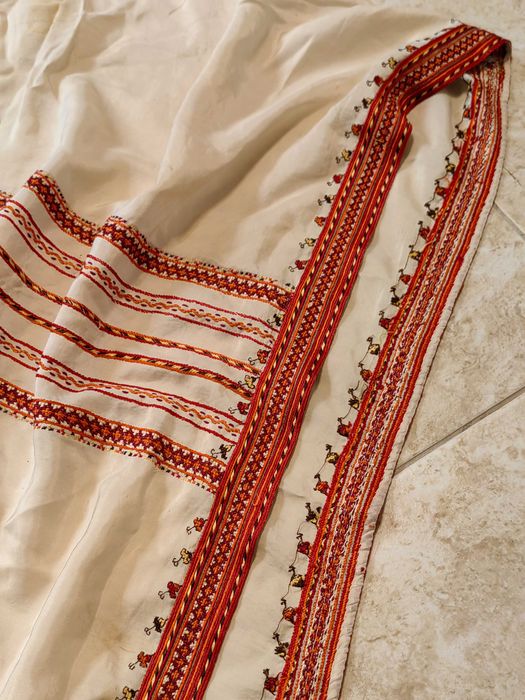 Уникална Старинна Рокля за Народна Носия Естествена Коприна