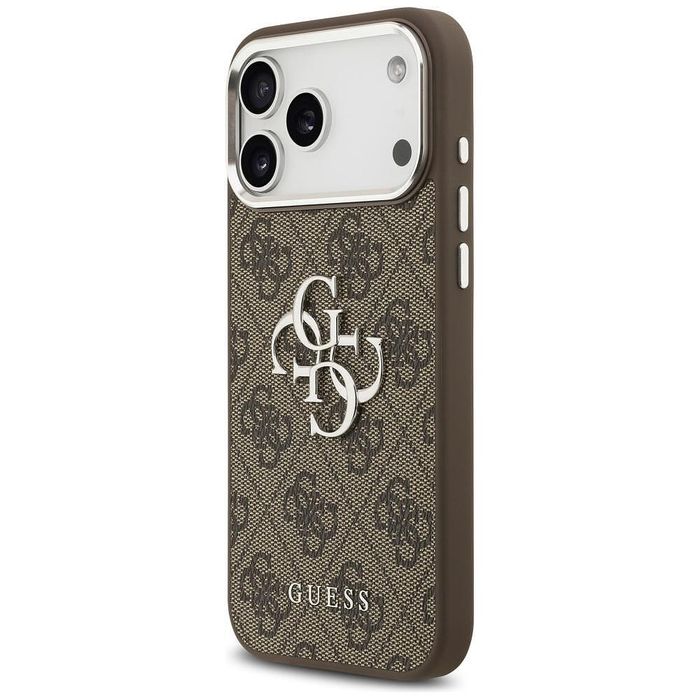 Калъф guess hardcase big 4g logo classic logo за iphone 17 pro в кафяв